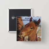 Spanischer Mustang Foal Button (Vorne & Hinten)