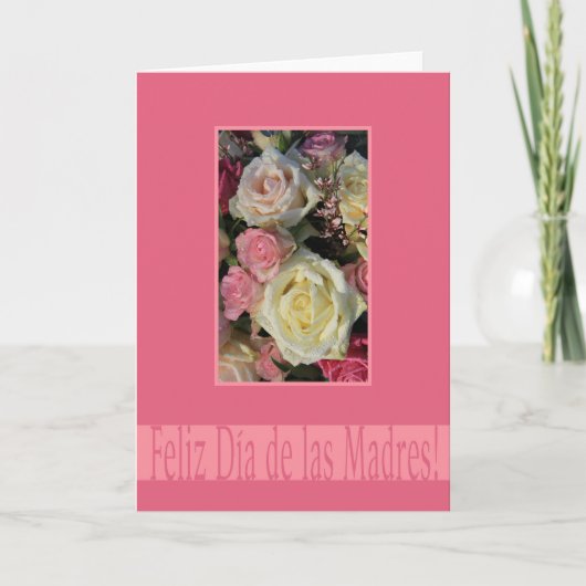 Spanischer Muttertag des Glücks Karte (Vorderseite)