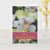 Spanischer Muttertag des Glücks Karte (Gelbe Blume)