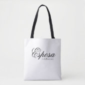Spanischer Name Esposa Ehefrau Einfach, Minimalist Tasche (Vorderseite)