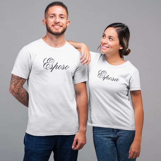 Spanischer Name Esposo (Ehemann) Einfach, elegant T-Shirt