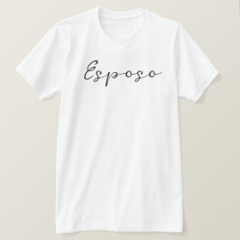 Spanischer Name Esposo (Ehemann) Einfach, elegant T-Shirt