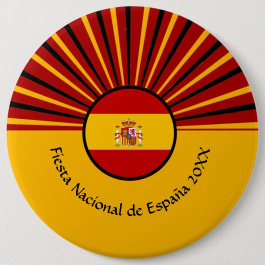 Spanischer Nationalfeiertag Spanien Hispanic Button (Vorderseite)