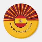 Spanischer Nationalfeiertag Spanien Hispanic Magnet (Vorne)