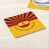 Spanischer Nationalfeiertag Spanien Hispanic Rechteckiger Pappuntersetzer (angewinkelt)