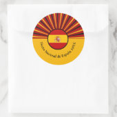 Spanischer Nationalfeiertag Spanien Hispanic Runder Aufkleber (Tasche)