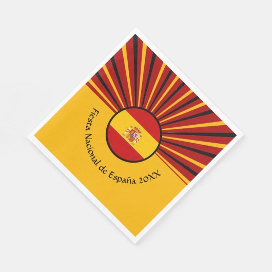 Spanischer Nationalfeiertag Spanien Hispanic Serviette (Ecke)