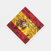 Spanischer Nationalfeiertag, Spanischer Spanischer Serviette (Ecke)
