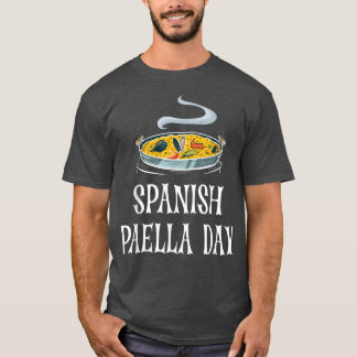 Spanischer Paella-TagNationales kulinarisches Erbe T-Shirt