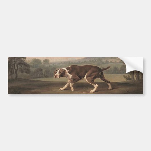 Spanischer Pointer Dog (von George Stubbs) Autoaufkleber (Vorne)