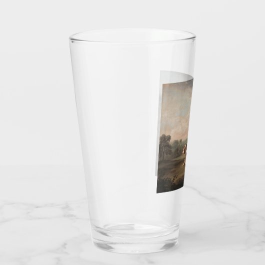 Spanischer Pointer Dog (von George Stubbs) Glas (Rechts)