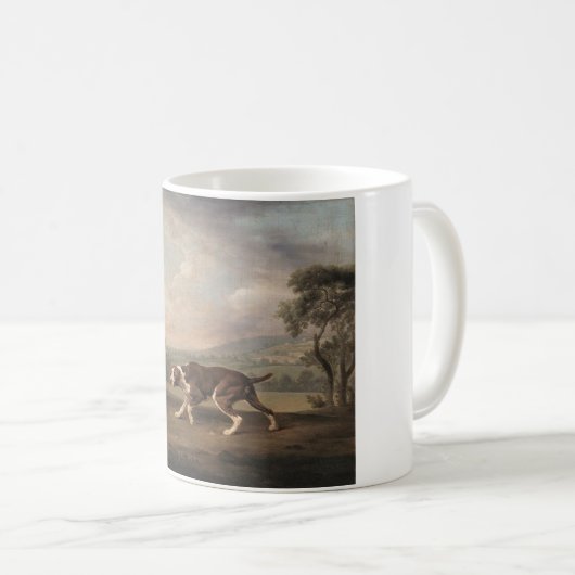 Spanischer Pointer Dog (von George Stubbs) Kaffeetasse (VorderseiteRechts)
