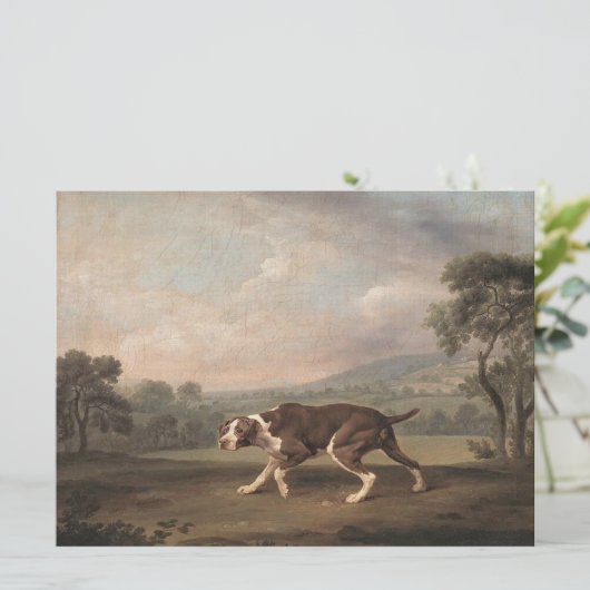 Spanischer Pointer Dog (von George Stubbs) Karte (Stehend Vorderseite)