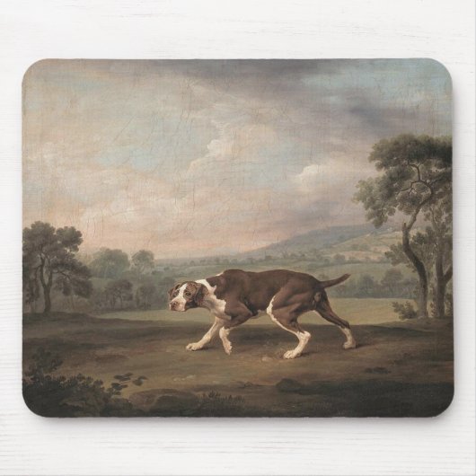 Spanischer Pointer Dog (von George Stubbs) Mousepad (Vorne)