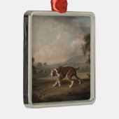 Spanischer Pointer Dog (von George Stubbs) Ornament Aus Metall (Rechts)