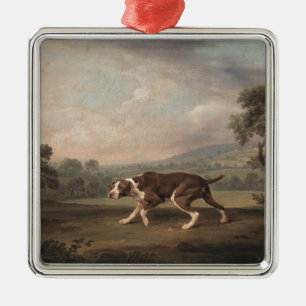 Spanischer Pointer Dog (von George Stubbs) Ornament Aus Metall