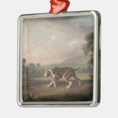Spanischer Pointer Dog (von George Stubbs) Ornament Aus Metall (Links)