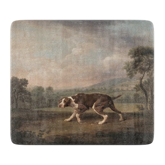 Spanischer Pointer Dog (von George Stubbs) Schneidebrett (Vorderseite)