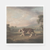 Spanischer Pointer Dog (von George Stubbs) Serviette (Vorderseite)