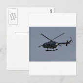 Spanischer Polizeihubschrauber Postkarte (Vorne/Hinten)