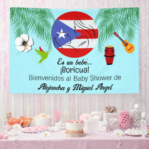 Spanischer puerto-ricanischer Boricua Blue Boy Bab Banner