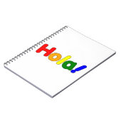 Spanischer Rainbow Hallo: Espanol Iris Hola Notizblock (Linke Seite)