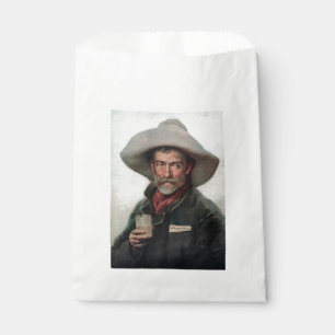 Spanischer Ranchero-Cowboy im Saloon des alten Wes Geschenktütchen