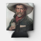 Spanischer Ranchero Cowboy in Old West Saloon Dosenkühler (Vorderseite)
