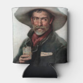 Spanischer Ranchero Cowboy in Old West Saloon Dosenkühler (Rückseite)