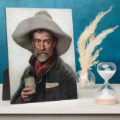 Spanischer Ranchero Cowboy in Old West Saloon Fotoplatte (Seite)