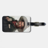 Spanischer Ranchero Cowboy in Old West Saloon Gepäckanhänger (Rückseite horizontal)