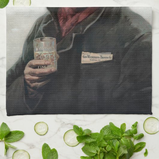 Spanischer Ranchero Cowboy in Old West Saloon Geschirrtuch (Gefaltet)