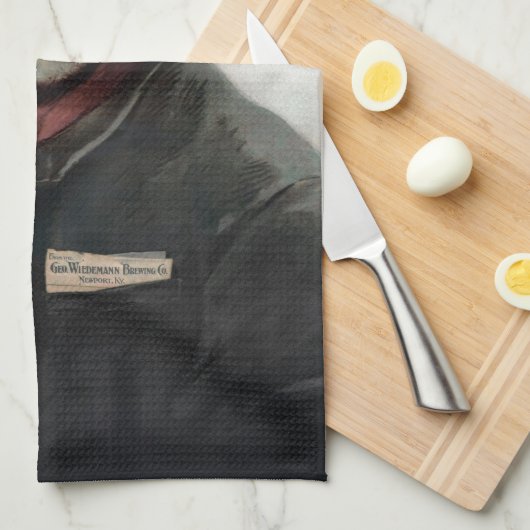 Spanischer Ranchero Cowboy in Old West Saloon Geschirrtuch (Viertel Falte)