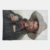 Spanischer Ranchero Cowboy in Old West Saloon Geschirrtuch (Horizontal)