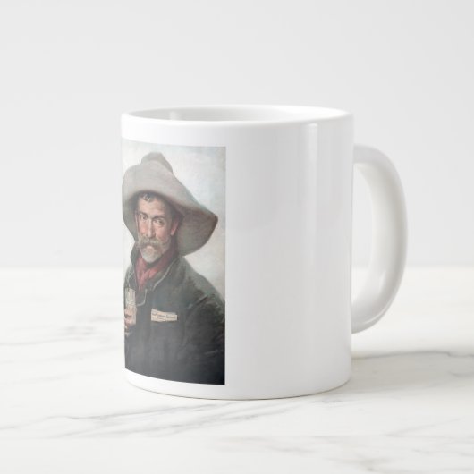 Spanischer Ranchero Cowboy in Old West Saloon Jumbo-Tasse (Vorderseite Rechts)