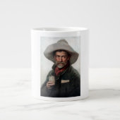 Spanischer Ranchero Cowboy in Old West Saloon Jumbo-Tasse (Vorderseite)