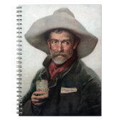 Spanischer Ranchero Cowboy in Old West Saloon Notizblock (Vorderseite)