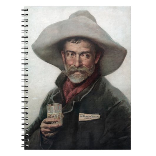 Spanischer Ranchero Cowboy in Old West Saloon Notizblock (Vorderseite)