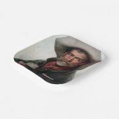 Spanischer Ranchero Cowboy in Old West Saloon Pappteller (Gewinkelt)