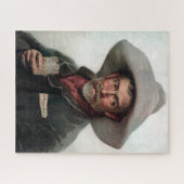 Spanischer Ranchero Cowboy in Old West Saloon Puzzle (Horizontal)