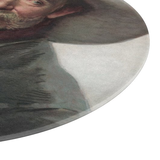 Spanischer Ranchero Cowboy in Old West Saloon Schneidebrett (Ecke)