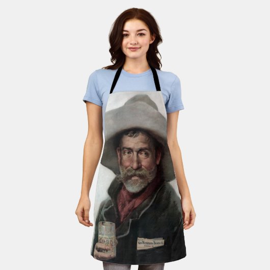 Spanischer Ranchero Cowboy in Old West Saloon Schürze (Getragen)