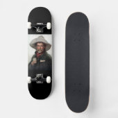 Spanischer Ranchero Cowboy in Old West Saloon Skateboard (Vorderseite)
