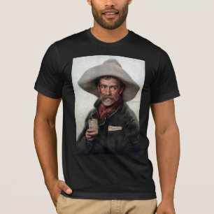 Spanischer Ranchero Cowboy in Old West Saloon T-Shirt