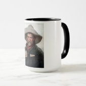Spanischer Ranchero Cowboy in Old West Saloon Tasse (VorderseiteRechts)