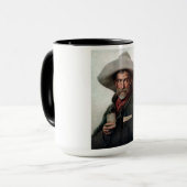 Spanischer Ranchero Cowboy in Old West Saloon Tasse (Vorderseite Links)