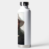 Spanischer Ranchero Cowboy in Old West Saloon Trinkflasche (links)