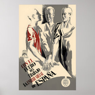 Spanischer Republikanischer Bürgerkrieg Propaganda Poster