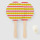 Spanischer Rundventilator Fächer (Vorne und Hinten)