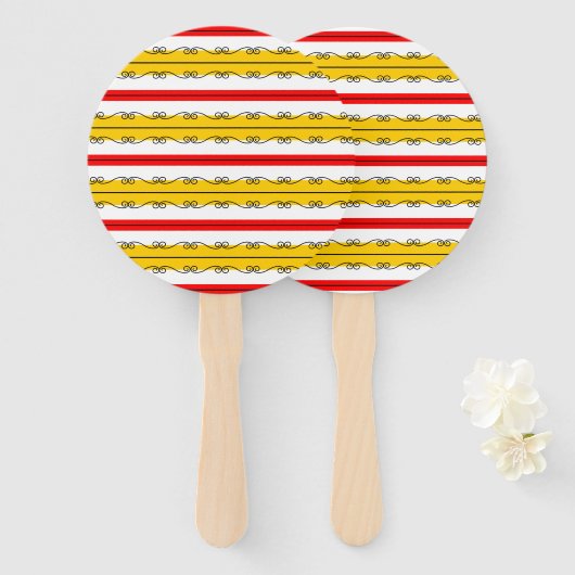 Spanischer Rundventilator Fächer (Vorne und Hinten)